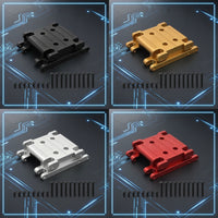 6061 Aluminum Gearbox Base Metal Upgrade Gearbox Base with Screws High Stability RC Car Part Long-Lasting for Chassis Repair