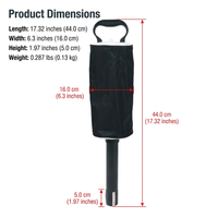 Golf Ball Retriever, Telescopic No Bend Ball Collector, Large Capacity Zippered Bag, Detachable Handle, Driving Range Ball Collection