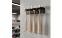 baseballs rod Wall Mount Space Saving Wall Mount baseballs rod Holder Easy to Install Dugout Organizer Rack for Coaches, Sports Fans, Garage