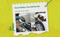 Glass polisher removes windshield marks