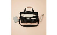 Multi-Pocket Canvas Diaper Tote Portable Crossbody Diaper Bag Lightweight Baby Travel Tote Easy to Clean for Shopping