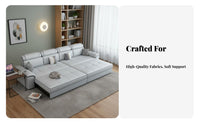 Pull-expandable Sofa Bed two-in-singleUse transformable Seating Nordic Design Household Furniture for Small Apartment Dwellers, Pet Owners, Living Room, Home Office