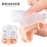 双环分趾器拇趾外翻矫形套大脚骨重叠趾分离器柔软防磨双孔夹脚垫
