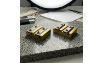 Metal Violin Peg Reamer Gold-Colored Violin Peg Repair Tool Clamping Plates Screw-Secured for Luthiers