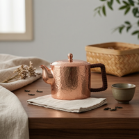 Copper Kettle with Side Handle Compact Kettle with Side Handle Classic Vessel for Collectors