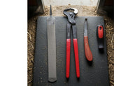 3 Pieces Farrier Hoof Trimming Tools Metal Head Horse Hoof Tool Kit Wood Handle