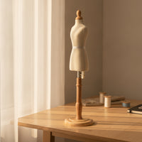 Mini Dress Form Quarter-Scale Mini Mannequin Tabletop Dress Form with Base for Fashion Students