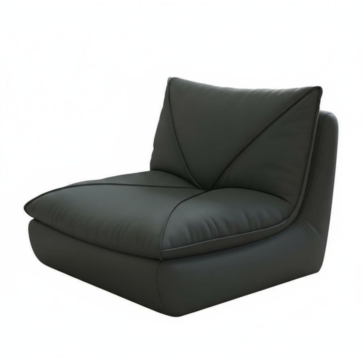 Envelope-Shaped Armchair Modern & design Lounge Chair Thick Cushioning low-height for Young Adults, Bedroom, Balcony, book snug