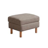 Upholstered Wooden Leg Stool dense Sponge pad for Living Room, Adults