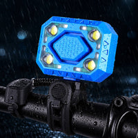 Cycle Headlight with Warning Sound USB Rechargeable Commuting Headlight Wired Control for Commuters, Night Riding, City Riding