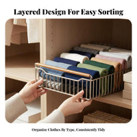 Stackable Organizer container Large Capacity Wardrobe Container Easy to Assemble