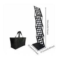 Portable Literature Display Stand Lightweight Foldable Brochure Rack Sturdy Construction Exhibition Equipment for Commerce Show