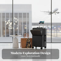 20 Inch Carry-on Suitcase Airport Security Approved Lock Carry-on Luggage Quiet