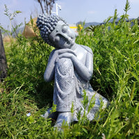 Chinese Zen Sleeping Buddha Statue Resin Figurine Decoration