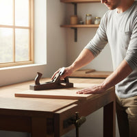 Ebony Wood Plane Easy Assembly Manual Push Planer for Beginners