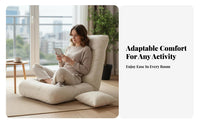 Adjustable Backrest Lounger Removable and Washable Cover for Living Room, Adults