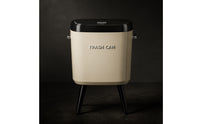 Slim Trash Can with Legs Modern Trash Can with Raised Legs Space-Saving Elevated Waste Bin Sturdy for Bathroom