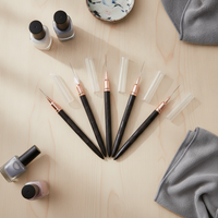 Ebony Nail Art Liner Brush Set for Fine Line Painting and Detailing