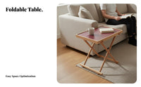 Foldable wingedTop Table Lightweight Accent Furniture Easy Assembly