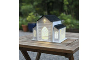 Shaped Solar Bird Feeder Self-Charging Shaped Bird Feeder Decorative Cross Detail Garden Ornament for Backyard