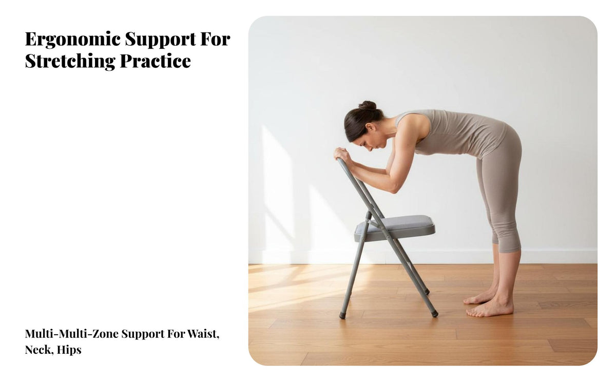 Alignment Focused Practice Chair Ergonomic Design Stretching Auxiliary Chair Heavy Duty Fitness Equipment for Beginners