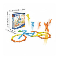 Jumping Toppling Tile Toy Educational Toppling Tile Clip Toy Hand-Eye Coordination Stacking Game for Kids, Students