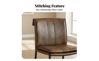Cushioned Chair with Rear Supportrest Light Luxury Curved Rear Supportrest Dining Chair Italian Aesthetic Modern Design