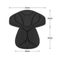 2 Pieces Kayak Seat with Backrest Padded Kayak Seat with Storage Bag Contoured Cushion for Kayakers, Paddleboarding