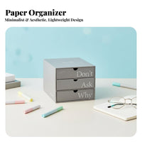 Space-Saving Singlecompartment document holder Minimalist Design Desktop Storage Easy to Assemble Document Holder Sturdy Construction for Students, educators, bookcase, Study Room, Classroom, Shelf