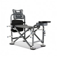 Foldable Fishing Chair Portable Chair with Side Support Compact Furniture Stable for Camping