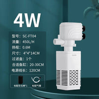 鱼缸过滤制氧一体机净水循环三合一免换水内置潜水泵增氧圆形小型
