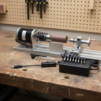 Miniature Bead Lathe Multi-Functional DIY Wood Lathe Machine Mini for Hobbyists