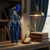Pierrot Clown Doll Decorative Porcelain Clown Figurine Collectible