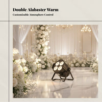 Four-Lens COB LED Spotlight for Weddings, Banquets, Stage Lighting