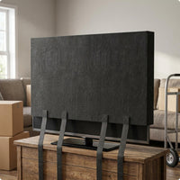 Felt Tv Cover Black TV Dust Proof Cover Easy to Use for Moving