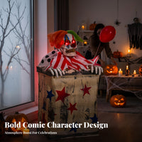 Clown Red Balloon Balloon Operated Bouncing Clown Decoration