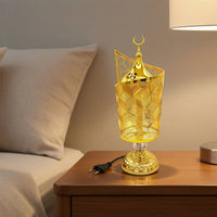 Electric Incense Burner Decorative Tabletop Incense Burner Golden Censer Stable for Prayer, Tea Room
