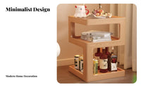 Stacked exposedFrame Table Space-Saving Nightstand Multifunctional