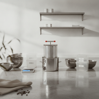 Stainless Steel Press Machine Press Machine with Bucket Easy to Clean Manual Juice Extractor for Hobbyists