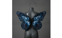 Butterfly Wing Accessories with Elastic Straps Satin Wearable Wing Pair for Kids, Cosplay, Stage Performance