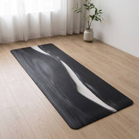 Anti-Slip Suede Fitness Mat Mat Sweat-Absorbing Marbled Fitness Mat Mat Wear-Resistant Grippy for Yogis, Fitness Enthusiasts, Floor Exercise, Home Workouts