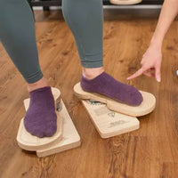 Pilates Wooden Foot Rotation Trainer Hip Lifter Hip Joint External and Internal Rotation Measurement Recorder