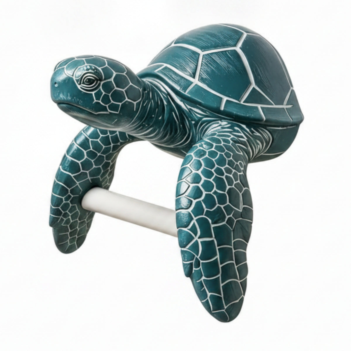 Sea Turtle Wall-Mounted Toilet Paper Holder Coastal Sea Turtle Wall Mount Toilet Paper Holder Space-Saving for Lavatory
