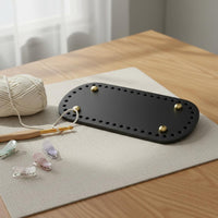 3 Pieces Bag Bottom and Flap Set Long-Lasting DIY Woven Bag Parts Soft Feel