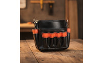 Tool Pouch with Pockets Open-Tool Belt Pouch Bag Synthetic Leather for Electricians, Installers, Electrical Work, Climate Control Repair