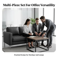 3 Piece Lounge Suite Minimalist Design 3-Piece Couch and Chair Set Business design Flexible Combination for Corporate Buyers