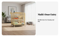 Multimulti-Tier Feline Condo Spacious Design Multimulti-Tier Feline Playpen Multiple Entry Doors Quick Setup for Indoors