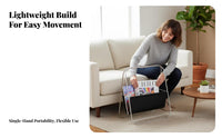 X-shaped frame Literature holder Retro home decor Furnishing Floor-Standing for Readers