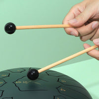 2 Pieces Celestial Drum Sticks Solid Wood Percussion Drum Drum Mallets Mellow Sound Steel Drum Beaters for Beginners, Kids, Meditation