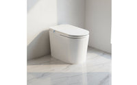 Foot Kick Smart Toilet Easy to Clean Automatic Lid Toilet Bathroom Fixture Night Light Built in Pump